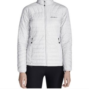 Eddie Bauer white & gray reversible Puffer Jacket